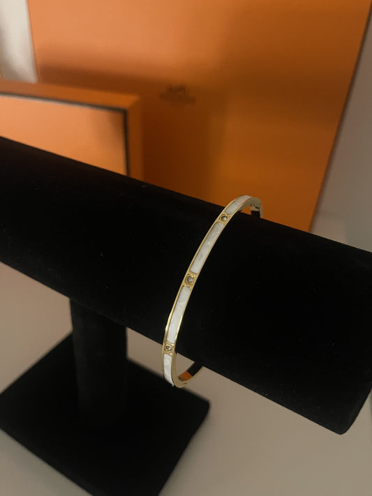 Marble & Gold Bangle